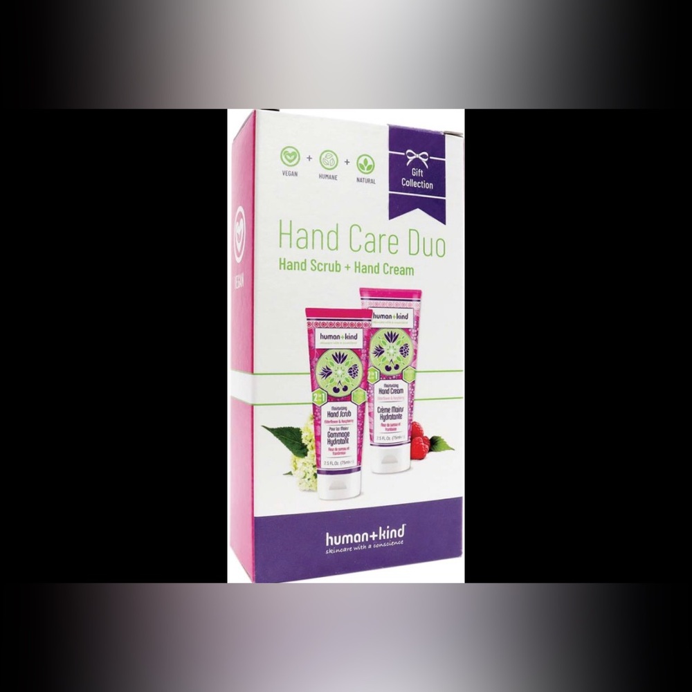 Human +Kind Hand Scrub Elderflower & Raspberry 2.5 FL. OZ. 75ml